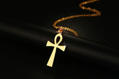 Steel Aura Cross Pendant