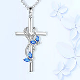 Elegant Butterfly Cross Necklace