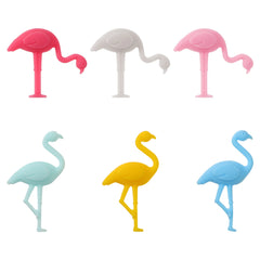 Silicone Flamingo Wine Glass Markers