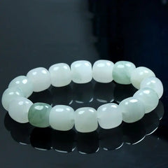 Gold Silk Jade Tianshan Cui Bracelet Necklace Unisex