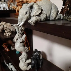 Set of 3 Elephant Figurines