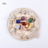 Natural Crystal Gemstone Yoga Set