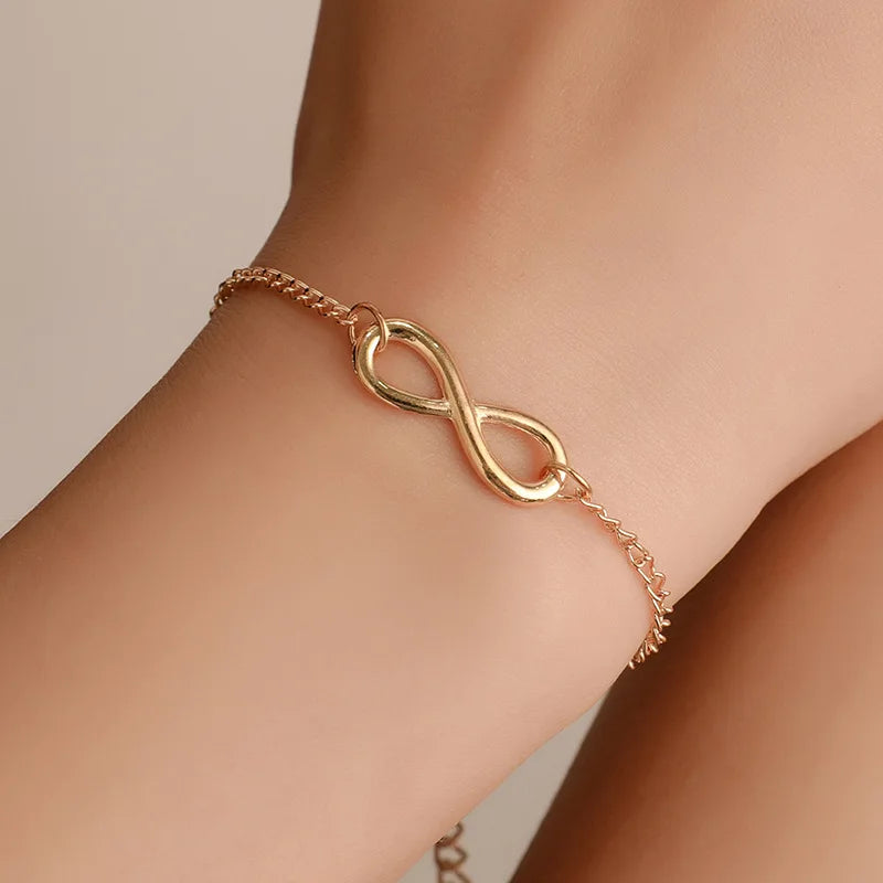 Minimalist Infinity Charm Bracelet
