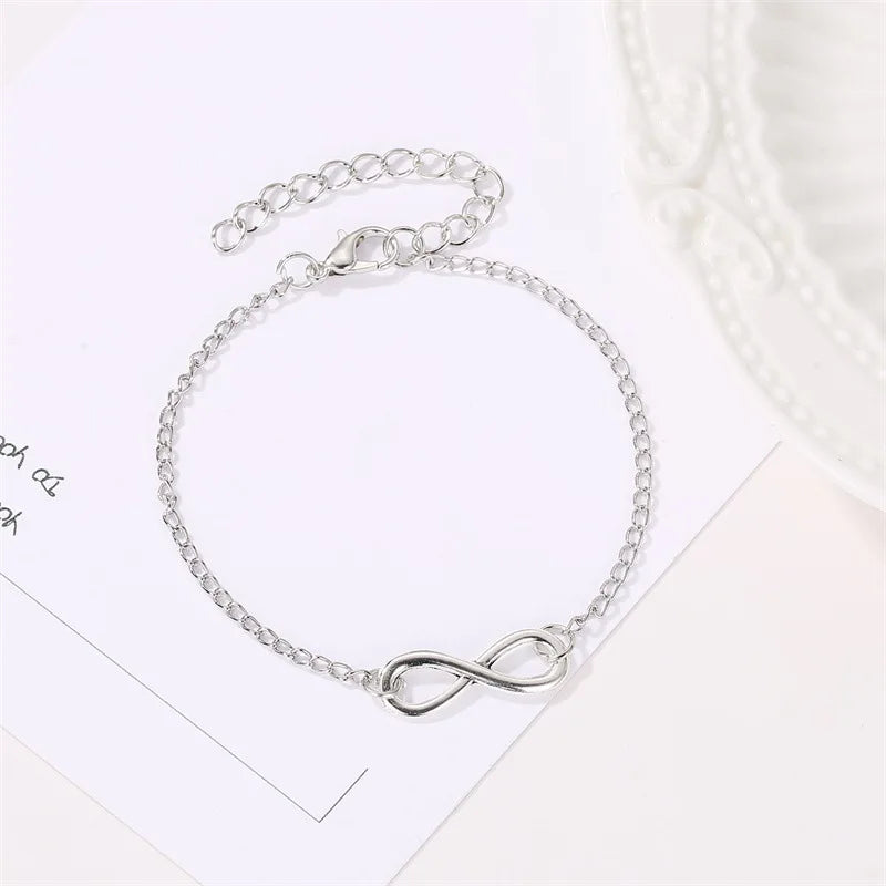 Minimalist Infinity Charm Bracelet