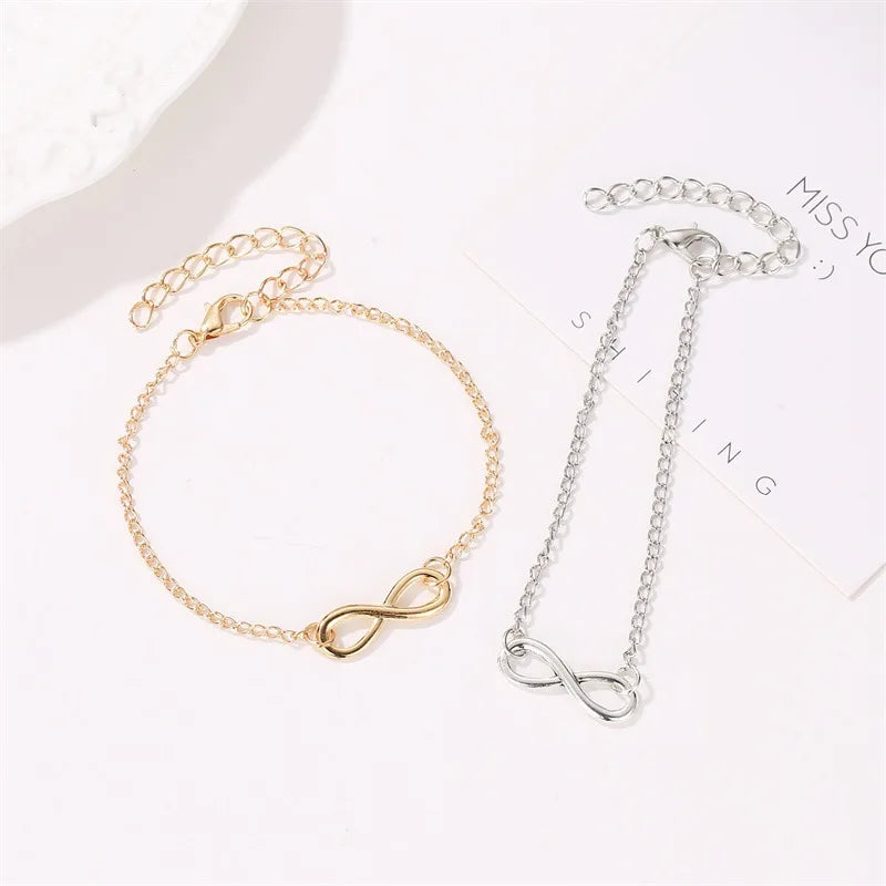 Minimalist Infinity Charm Bracelet