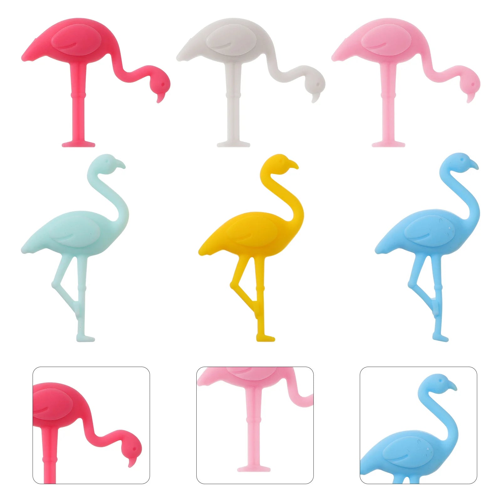 Silicone Flamingo Wine Glass Markers