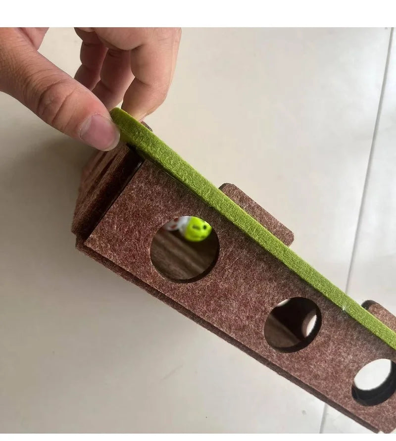 Interactive Felt Cat Puzzle Toy