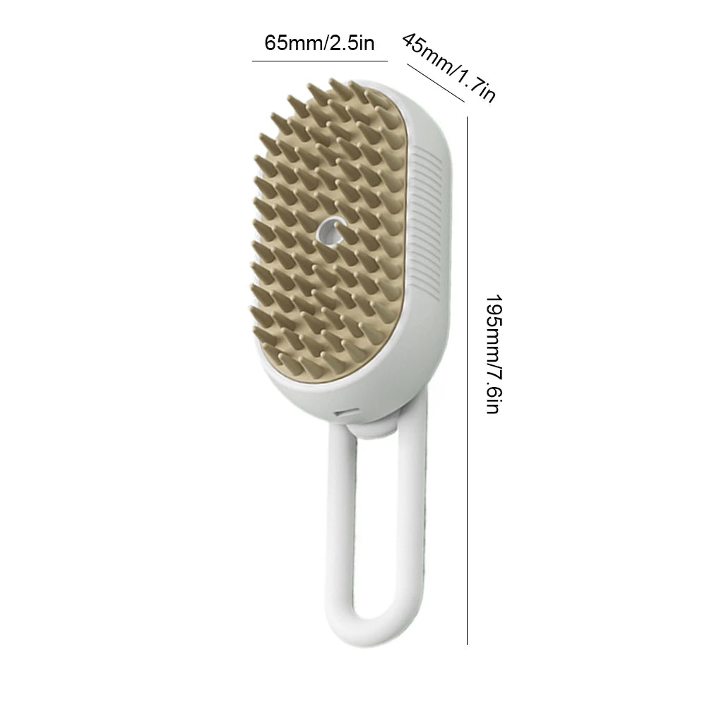 3-in-1 Electric Pet Steam Brush