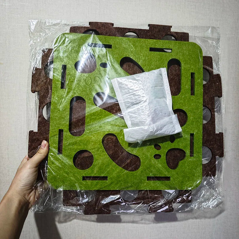 Interactive Felt Cat Puzzle Toy