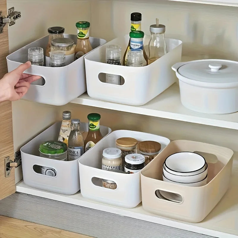 Stackable Plastic Storage Box Set