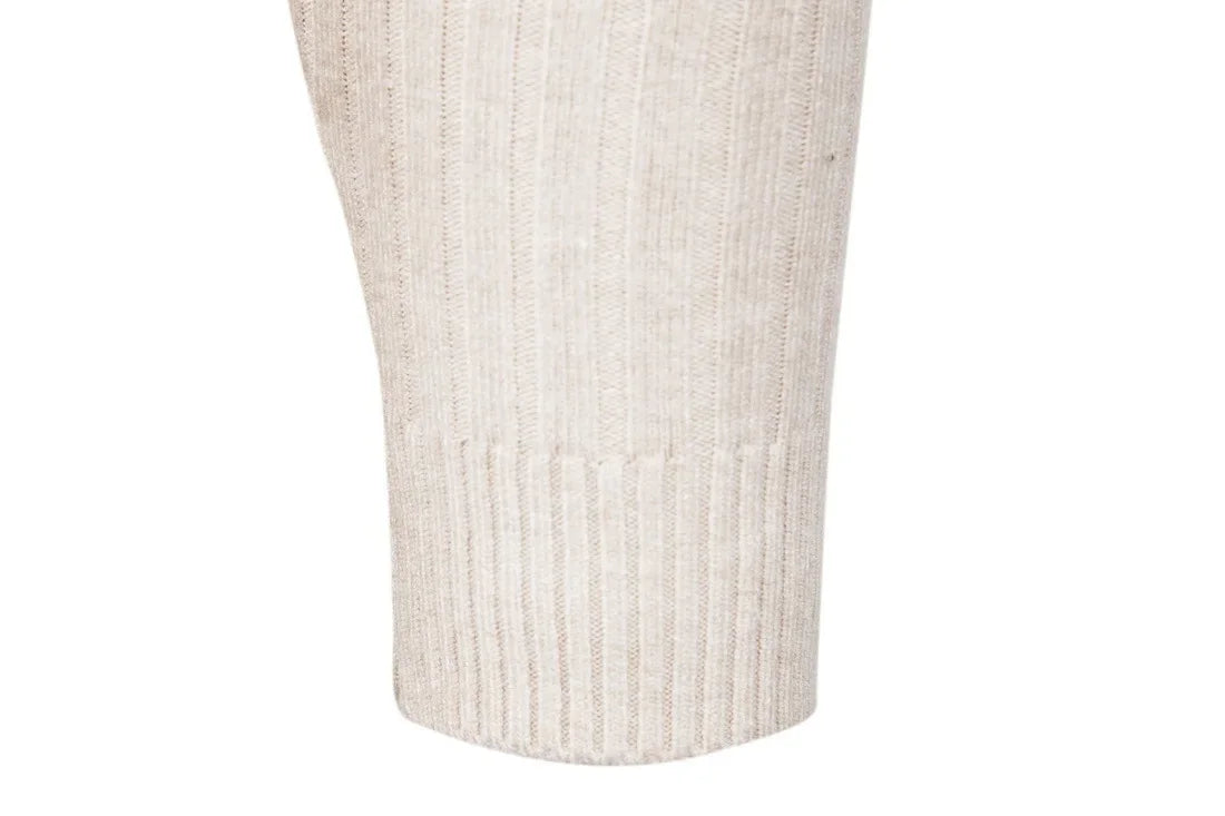 Men’s Solid Turtleneck Knit Sweater