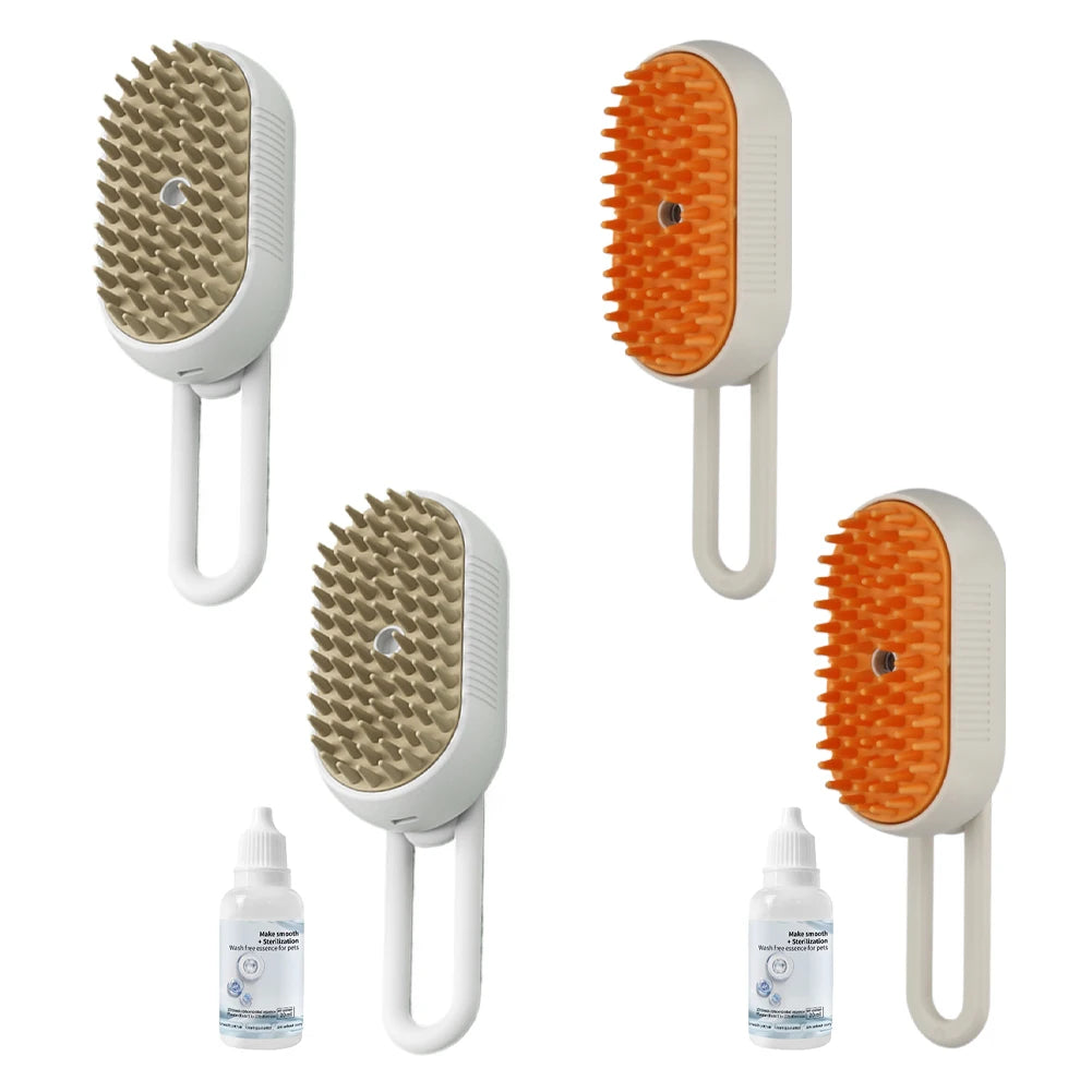 3-in-1 Electric Pet Steam Brush
