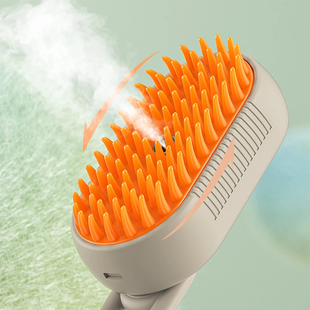 3-in-1 Electric Pet Steam Brush
