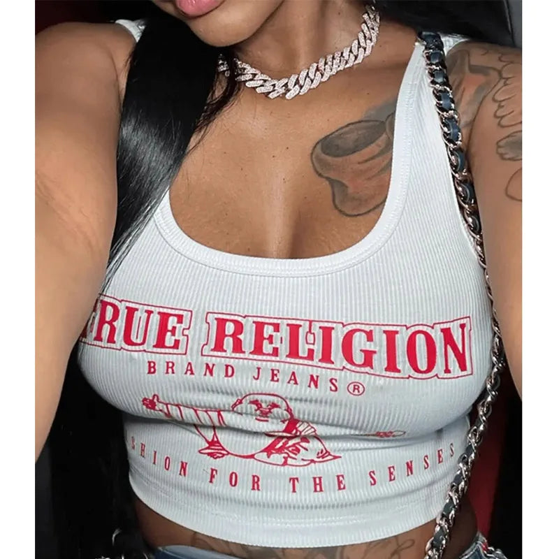 Women’s Y2K Cropped Graphic Tank