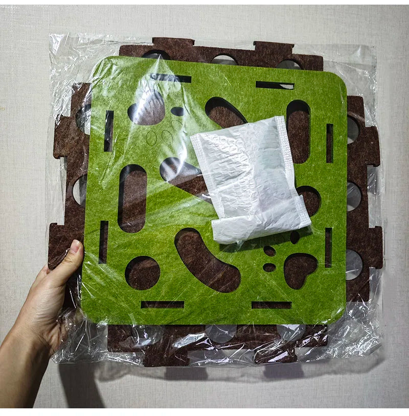 Interactive Felt Cat Puzzle Toy
