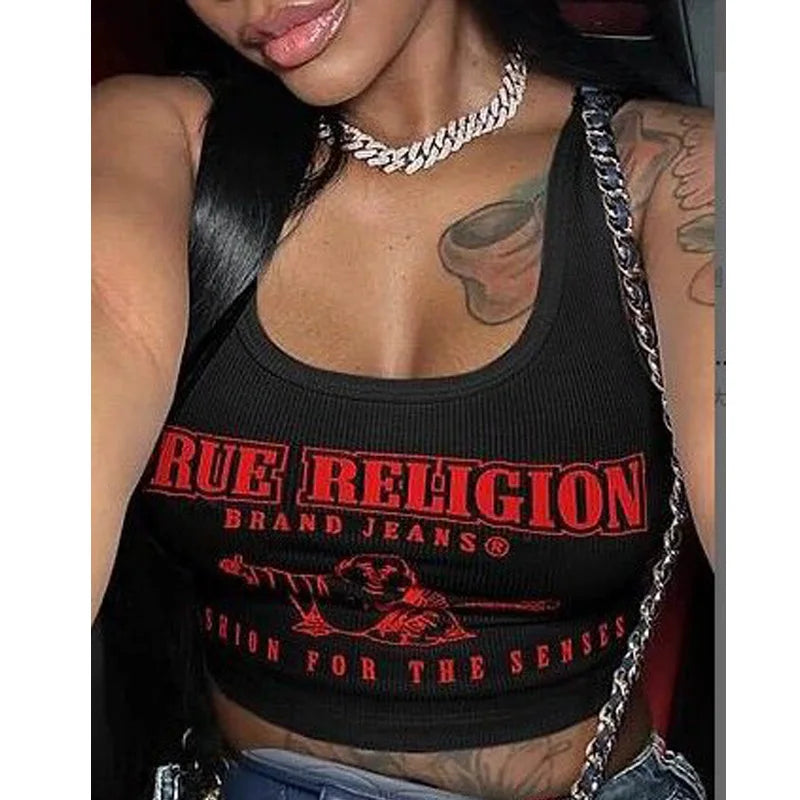 Women’s Y2K Cropped Graphic Tank