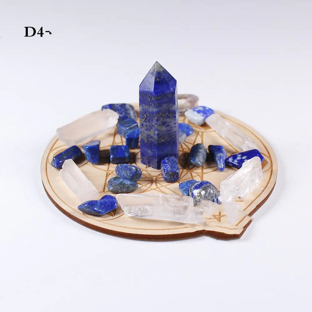 Natural Crystal Gemstone Yoga Set
