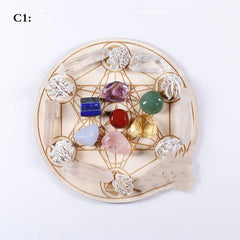 Natural Crystal Gemstone Yoga Set
