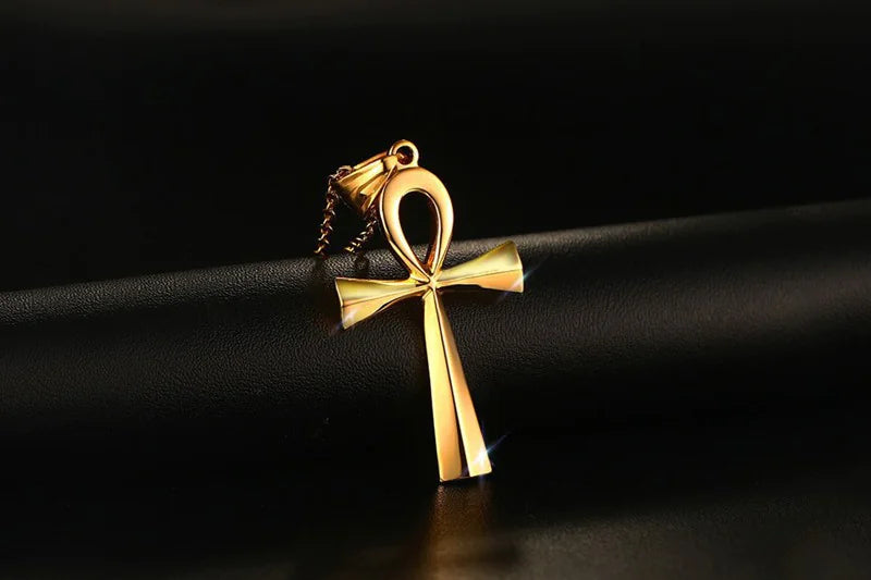 Steel Aura Cross Pendant
