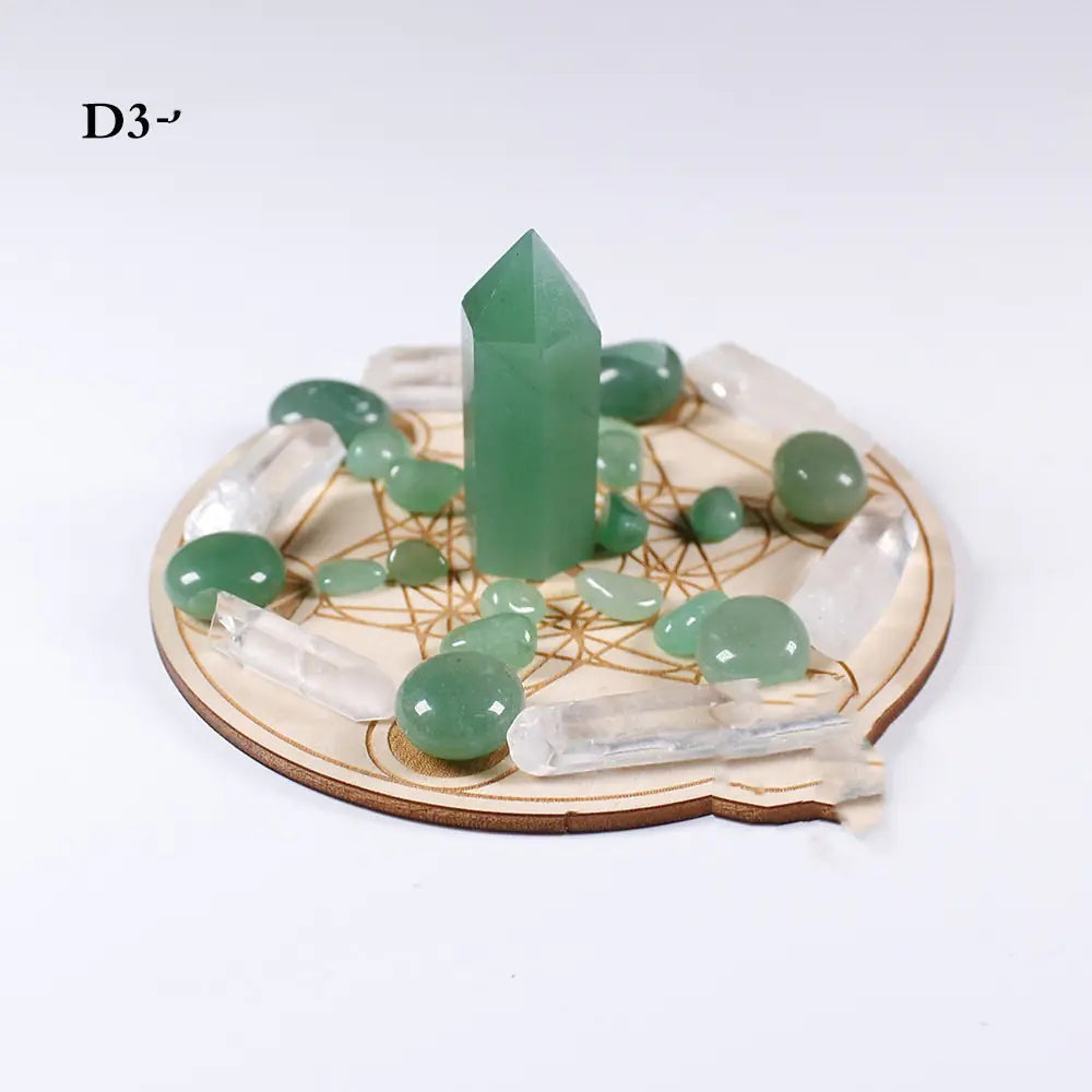 Natural Crystal Gemstone Yoga Set