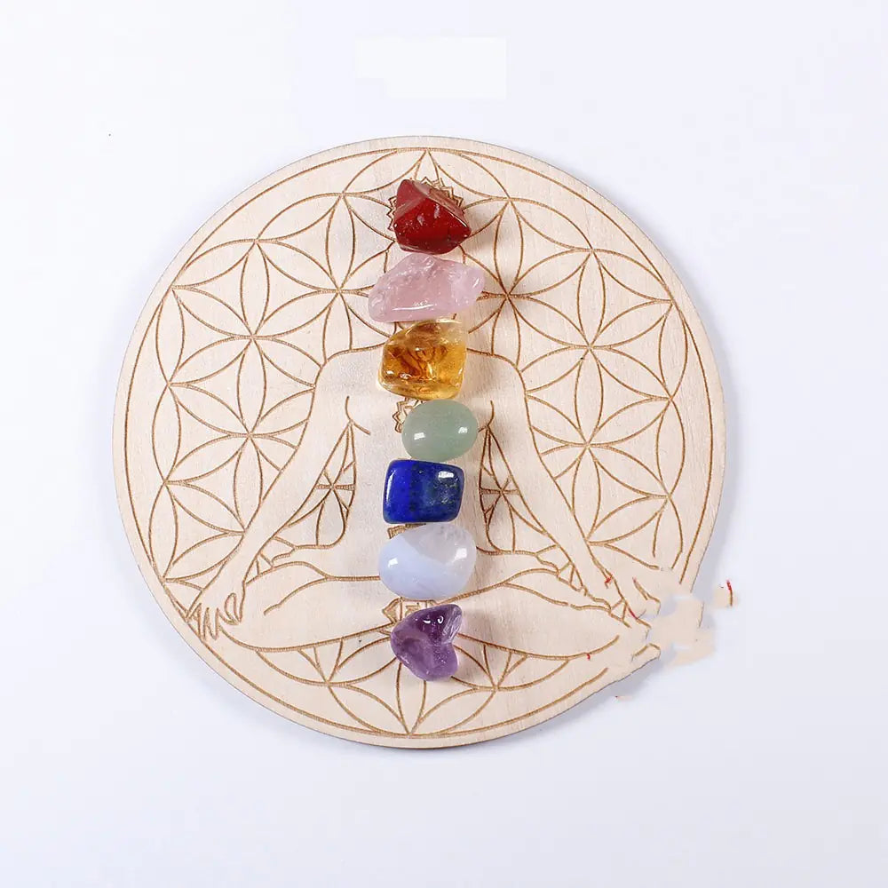 Natural Crystal Gemstone Yoga Set